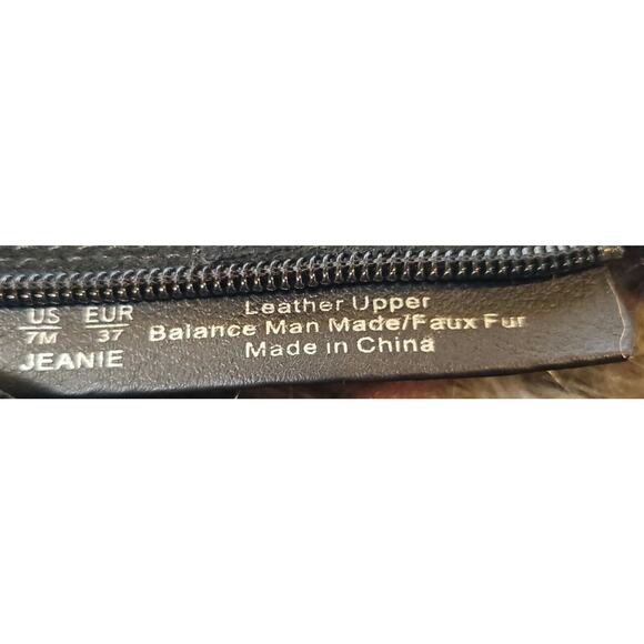 Sam Edelman Jeanie Black Suede Fur Lined Moto Combat Chelsea Boot Size 7M - Picture 4 of 7